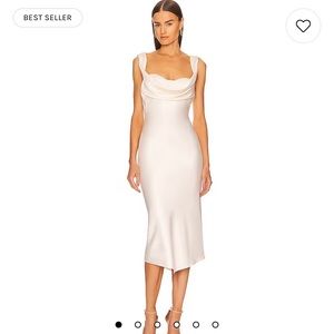 Michael Costello x REVOLVE Kylen Midi Dress in Ivory